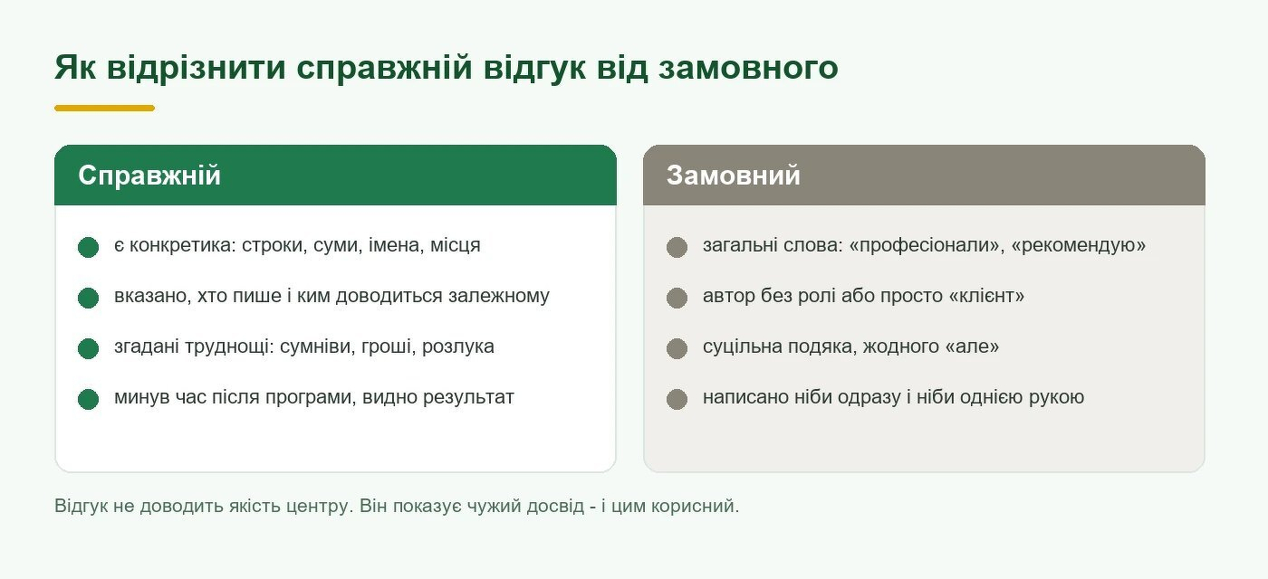 Чим справжній відгук відрізняється від замовного